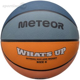 Piłka koszykowa Meteor What's Up morski-pomarańczowa 16798 Meteor