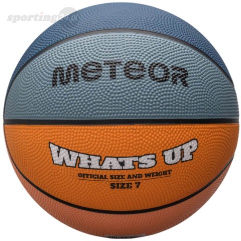 Piłka koszykowa Meteor What's Up morski-pomarańczowa 16802 Meteor