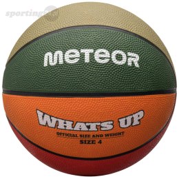 Piłka koszykowa Meteor What's Up zielono-pomarańczowa 16794 Meteor