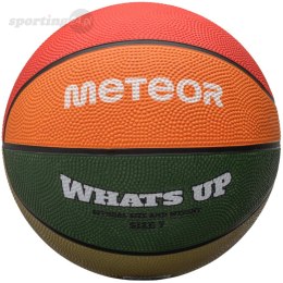 Piłka koszykowa Meteor What's Up zielono-pomarańczowa 16800 Meteor
