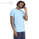 Koszulka męska adidas Essentials Single Jersey Embroidered Small Logo Tee błękitna IS1317 Adidas