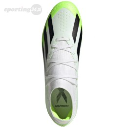 Buty piłkarskie adidas X Crazyfast.3 FG biało-zielone HQ4534 Adidas