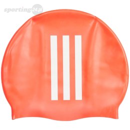 Czepek pływacki dla dzieci adidas 3-Stripes pomarańczowy IM1043 Adidas
