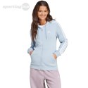 Bluza damska adidas Essentials 3-Stripes Full-Zip Fleece błękitna IR6076 Adidas