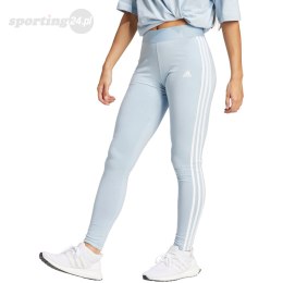 Legginsy damskie adidas Loungewear Essentials 3-Stripes błękitne IR5348 Adidas