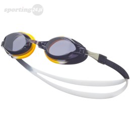 Okulary pływackie Nike Os Chrome Junior 8-14 lat czarno-żółte NESSD128-079 Nike