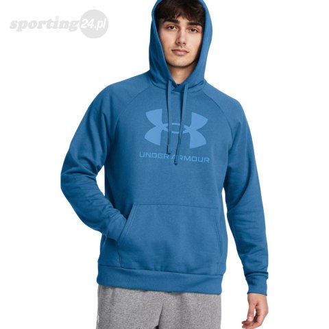 Bluza męska Under Armour Rival Fleece Logo HD niebieska 1379758 406 Under Armour