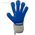 Rękawice bramkarskie Reusch Attrakt Grip Evolution Finger Support Junior szaro-niebieskie 5272820 6006 Reusch