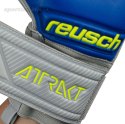 Rękawice bramkarskie Reusch Attrakt Grip Evolution Finger Support Junior szaro-niebieskie 5272820 6006 Reusch