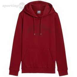 Bluza damska Puma Ess+ Logo LAB Hoodie FL bordowa 682987 13 Puma