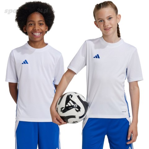 Koszulka dla dzieci adidas Tabela 23 Jersey biało-niebieska JJ1154 Adidas teamwear