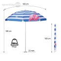 NC7811 PARASOL PLAŻOWY 180 CM NILS CAMP