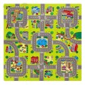 MD02 MATA DZIECIĘCA PUZZLE CARS 9 ELEMENTÓW 90x90CM NILS FUN