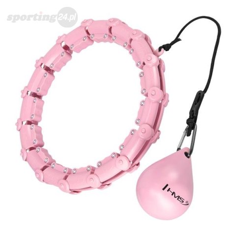 HHW02 HULA HOP LIGHT PINK Z WYPUSTKAMI I OBCIĄŻNIKIEM HMS