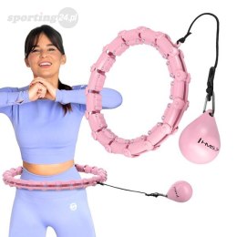 HHW02 HULA HOP LIGHT PINK Z WYPUSTKAMI I OBCIĄŻNIKIEM HMS