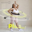 HHW11 PLUS SIZE HULA HOP BLACK Z WYPUSTKAMI I OBCIĄŻNIKIEM HMS