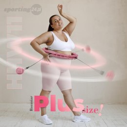 HHW11 PLUS SIZE HULA HOP LIGHT PINK Z WYPUSTKAMI I OBCIĄŻNIKIEM HMS