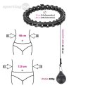 HHW12 PLUS SIZE HULA HOP BLACK Z WYPUSTKAMI I OBCIĄŻNIKIEM HMS