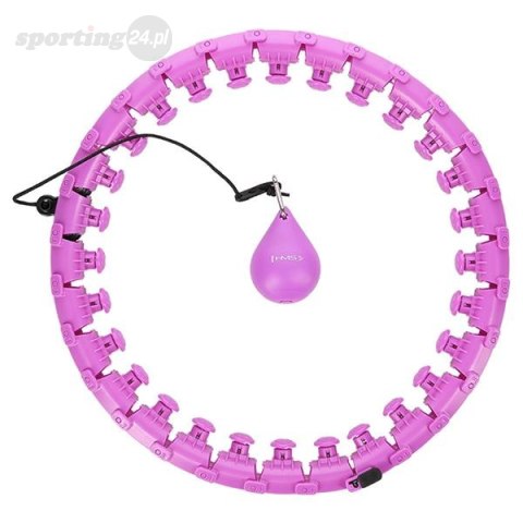 HHW12 PLUS SIZE HULA HOP VIOLET Z WYPUSTKAMI I OBCIĄŻNIKIEM HMS