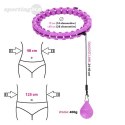 HHW12 PLUS SIZE HULA HOP VIOLET Z WYPUSTKAMI I OBCIĄŻNIKIEM HMS