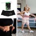 ZESTAW HULA HOP HHW11 LIGHT PINK Z WYPUSTKAMI I OBCIĄŻNIKIEM + PAS BR163 BLACK PLUS SIZE HMS