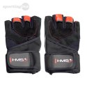 RST01 BLACK/RED ROZM. L RĘKAWICE NA SIŁOWNIĘ HMS