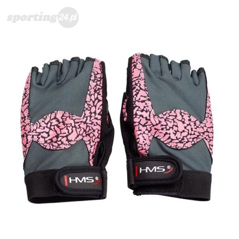 RST03 PINK/GRAY ROZM. L RĘKAWICE NA SIŁOWNIĘ HMS