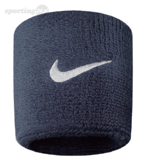 Frotki na nadgarstek Nike Swoosh granatowe 2 szt. NN04416 Nike