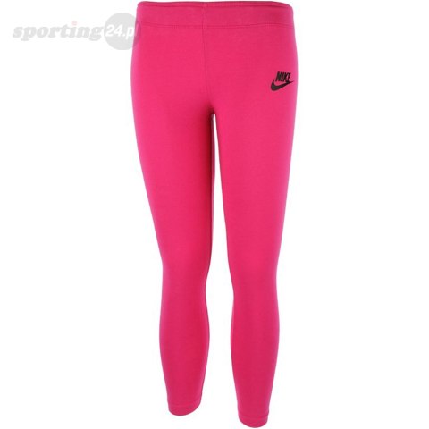 Legginsy dla dzieci Nike G NSW Tight Club Logo różowe 844965 615 Nike