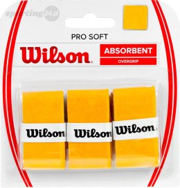 Owijka Wilson Pro Soft Absorbent Overgrip żółta 3szt WRZ4040GO Wilson