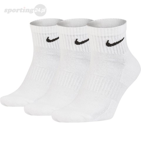 Skarpety Nike Value Cotton Quarter 3 pary białe SX4926 101 Nike