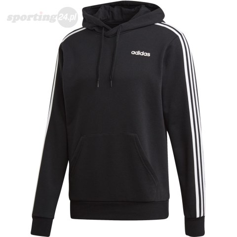 Bluza męska adidas Essentials 3 Stripes Pullover French Terry czarna DU0498 Adidas