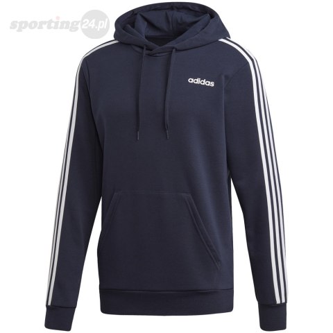 Bluza męska adidas Essentials 3 Stripes Pullover French Terry granatowa DU0499 Adidas