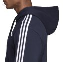 Bluza męska adidas Essentials 3 Stripes Pullover French Terry granatowa DU0499 Adidas