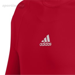 Koszulka dla dzieci adidas Alphaskin Sport LS Tee JUNIOR czerwona CW7321 Adidas teamwear