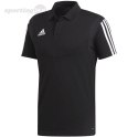 Koszulka męska adidas Tiro 19 Cotton Polo czarna DU0867 Adidas teamwear