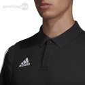 Koszulka męska adidas Tiro 19 Cotton Polo czarna DU0867 Adidas teamwear