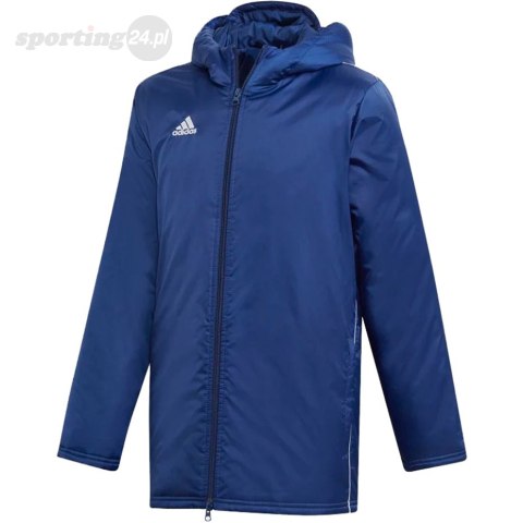 Kurtka dla dzieci adidas Core 18 Stadium JUNIOR granatowa DW9198 Adidas teamwear