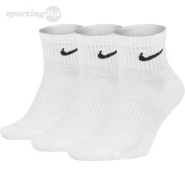 Skarpety Nike Everyday Cushioned Ankle 3 pary białe SX7667 100 Nike