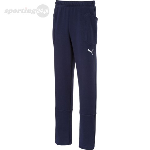 Spodnie dla dzieci Puma Liga Casuals Pants JUNIOR granatowe 655635 06 Puma