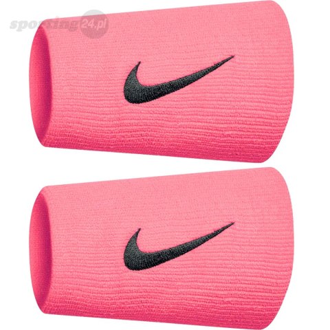 Frotki na nadgarstek Nike Swoosh Wristbands różowe 2 szt. N0001586677OS Nike