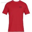 Koszulka męska Under Armour Sportstyle Left Chest SS czerwona 1326799 600 Under Armour