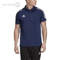 Koszulka męska adidas Condivo 20 Polo granatowo-biała ED9245 Adidas teamwear