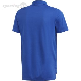 Koszulka męska adidas Condivo 20 Polo niebiesko-biała ED9237 Adidas teamwear