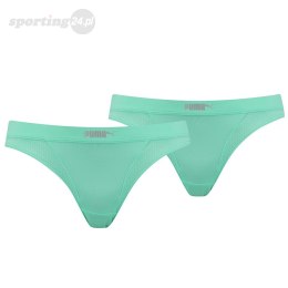 Bielizna damska Puma PUMA Micro Mesh Bikini 2P miętowa 907632 01 Puma