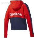 Bluza damska Reebok Te Linear Logo Ft czerwono-granatowa FT0901 Reebok