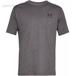 Koszulka męska Under Armour Sportstyle Left Chest SS ciemny szary 1326799 019 Under Armour