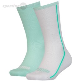 Skarpety dla dzieci Puma Mesh Sock 2 pary białe, miętowe 907628 01 Puma