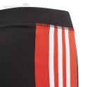 Spodnie dla dzieci adidas Yg Lin 3s Tight czarno-czerwone GD6214 Adidas