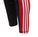 Spodnie dla dzieci adidas Yg Lin 3s Tight czarno-czerwone GD6214 Adidas